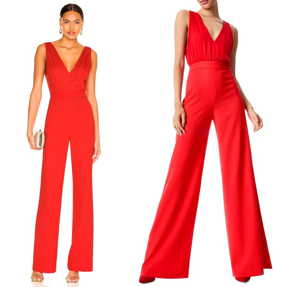 Elegant Red Jumpsuit